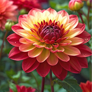 Георгин Оникс Найт купить по цене от 590р. в интернет-магазине «Посадика» с доставкой почтой в в Гдове и по всей России – [изображение №1].