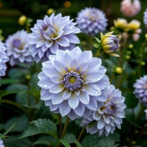 Георгин Акварель купить по цене от 680р. в интернет-магазине «Посадика» с доставкой почтой в в Гдове и по всей России – [изображение №1].