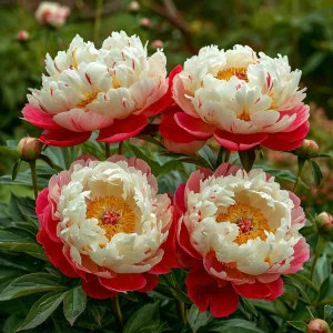 Пион Коралловый Каскад купить по цене от 490р. в интернет-магазине «Посадика» с доставкой почтой в в Гдове и по всей России – [изображение №1].